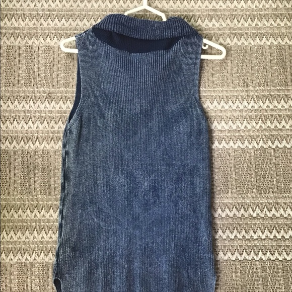 Cowl neck knit sweater tank - Picture 2 of 3